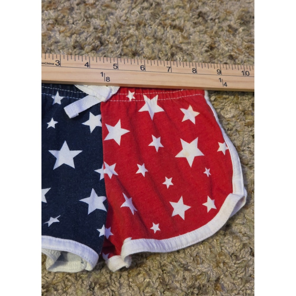 Way To Celebrate Patriotic Shorts Baby Size 18M Red White Blue - Picture 4 of 5